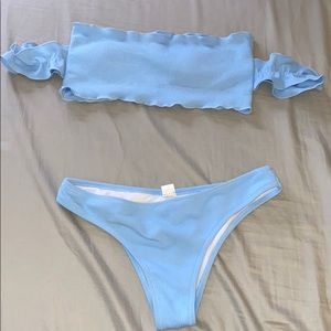 Blue bikini